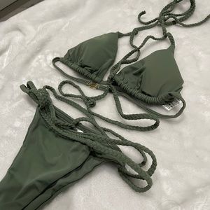 Plumeria Swimwear Bikini Set in Small